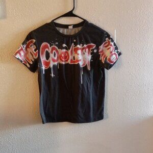 SHEIN Black and Red 'Coolest Bro' Kids Tee